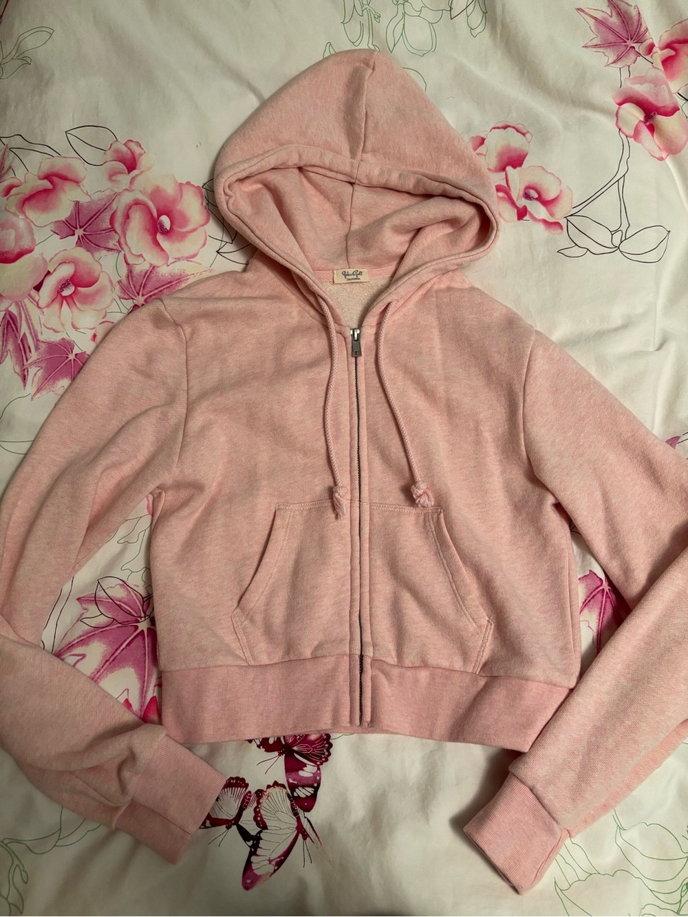 Light Pink Zip-Up Hoodie